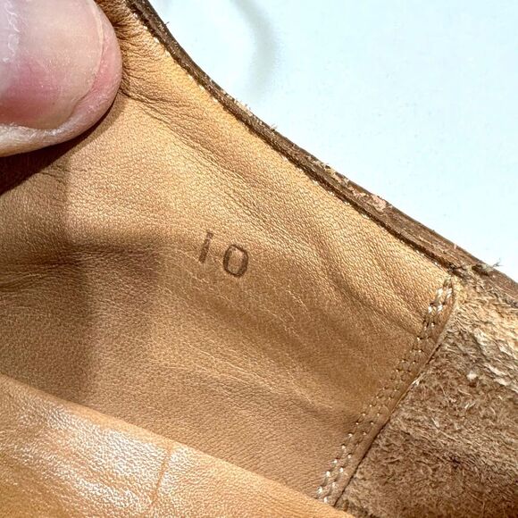 Alan Payne Brown Leather Split Toe Lug Sole Oxfords. Size 10. main image 6